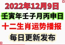 2022年12月9日 星期五  今日运势播报