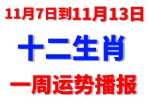 十二生肖一周运势播报●2022年11月7日到13日